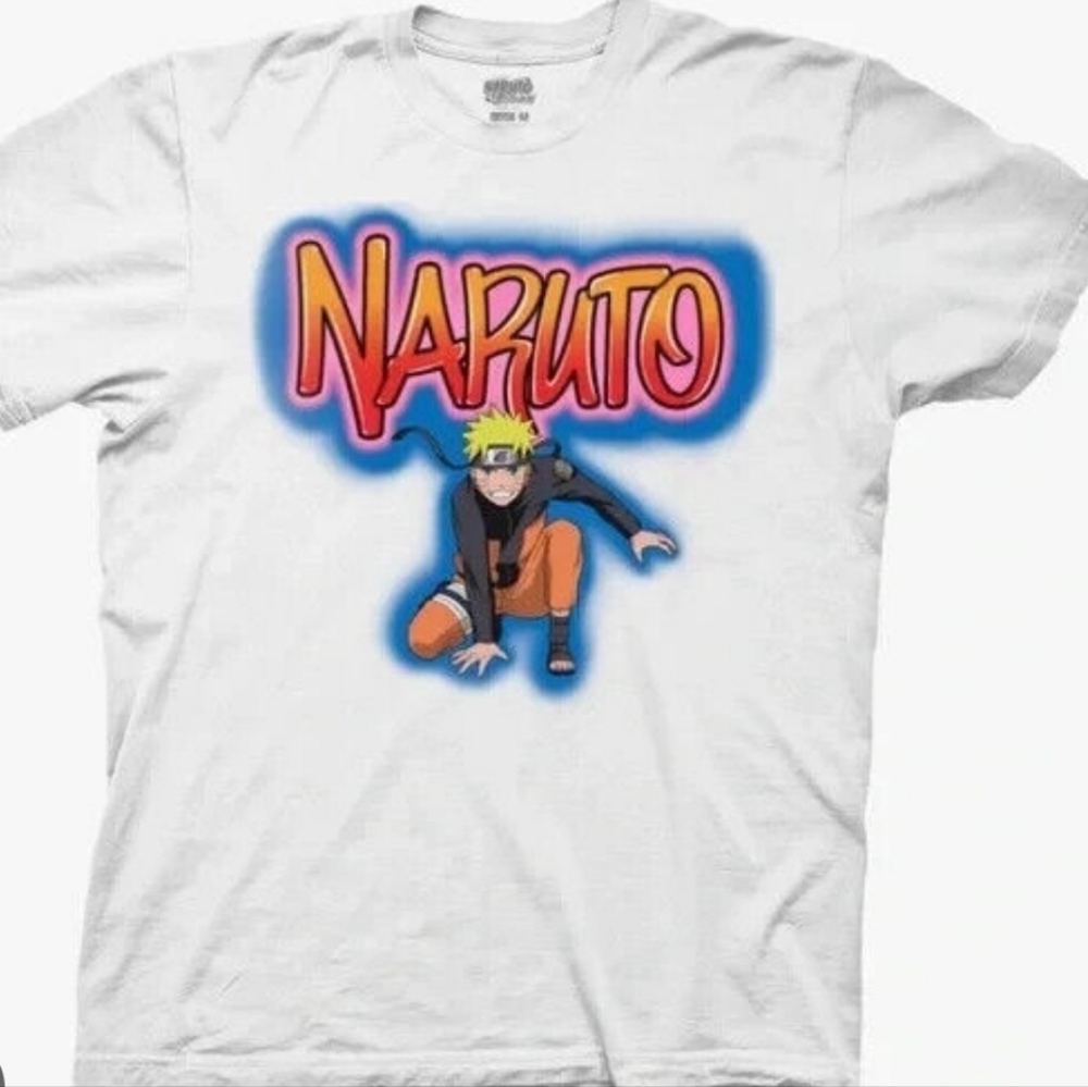 NARUTO SHIP GRAFFITI White Shirt Large